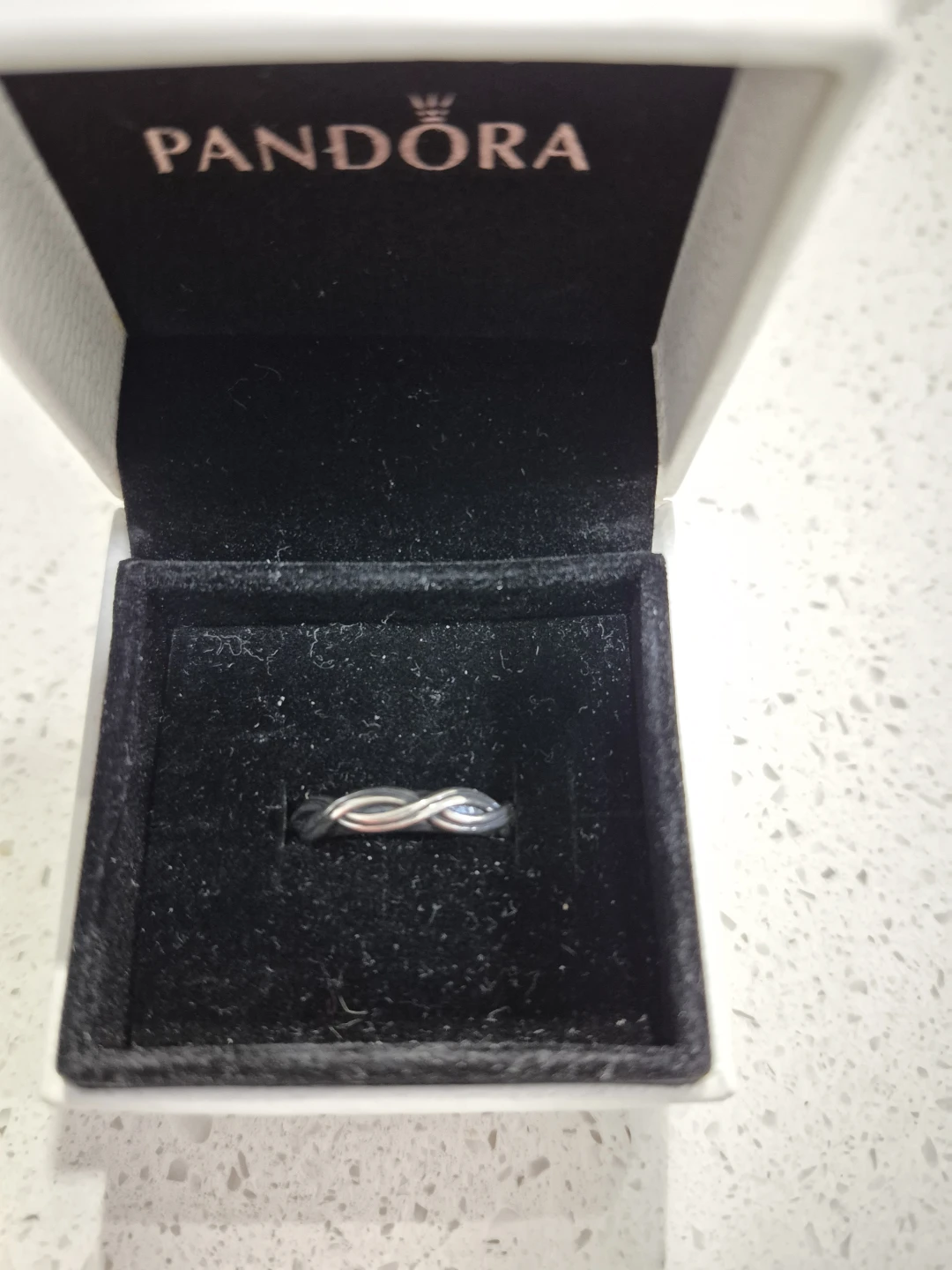 Pandora Silver Twist Ring with Box - photo 2