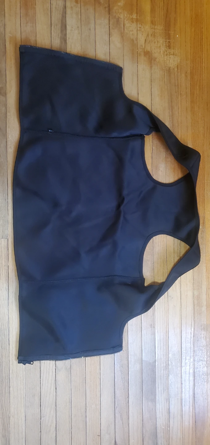 Black Zipper Front Tank Top/Vest - photo 2