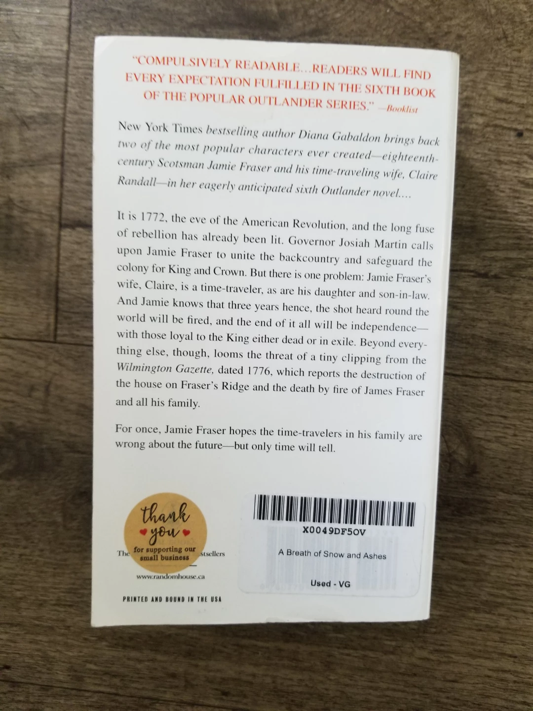 A Breath of Snow and Ashes by Diana Gabaldon - photo 2