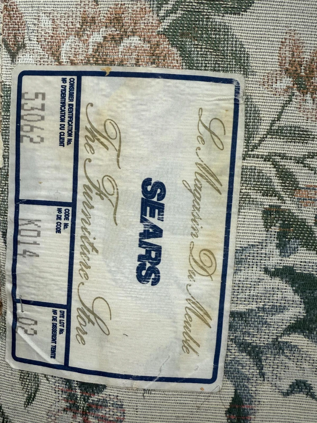 Floral Pattern Sofa - Sears Furniture Store - photo 3