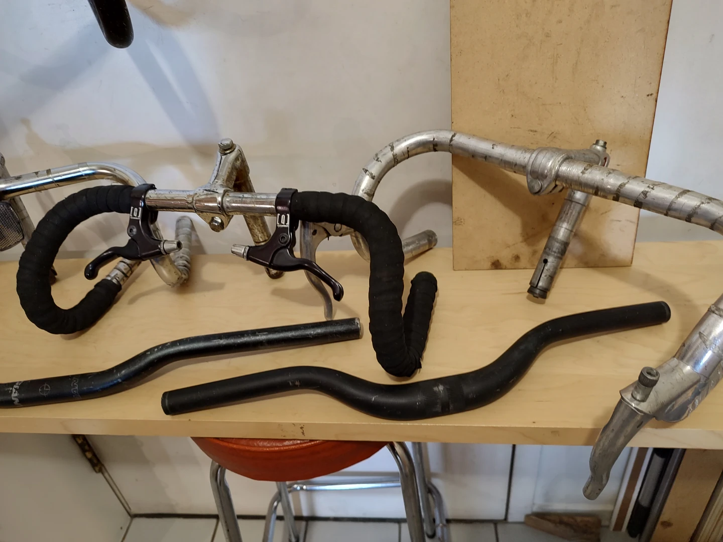 Different handlebars, stems, brake levers and other bike parts - photo 3