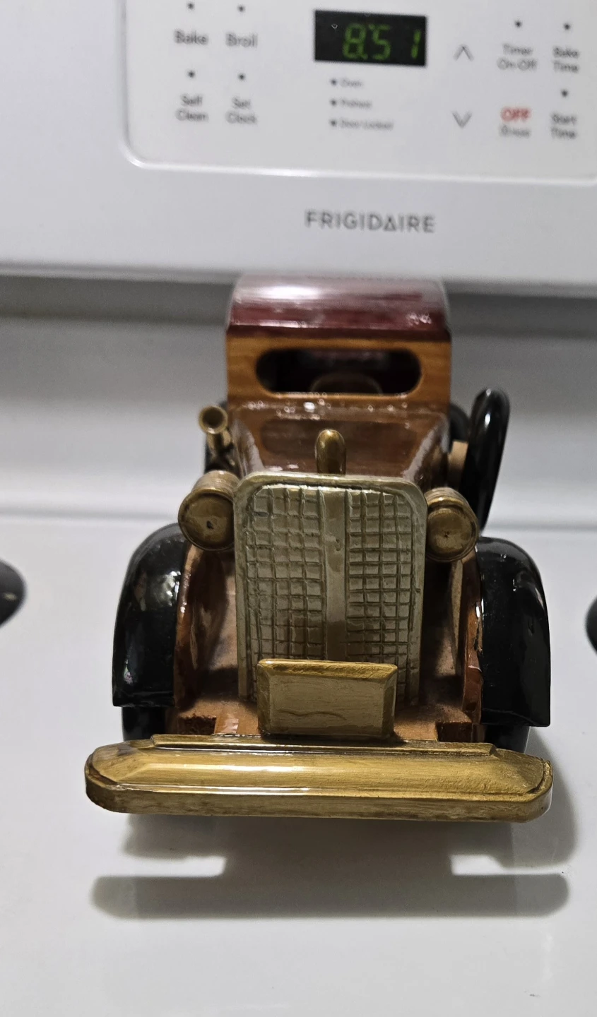Vintage Wooden Toy Car - photo 3