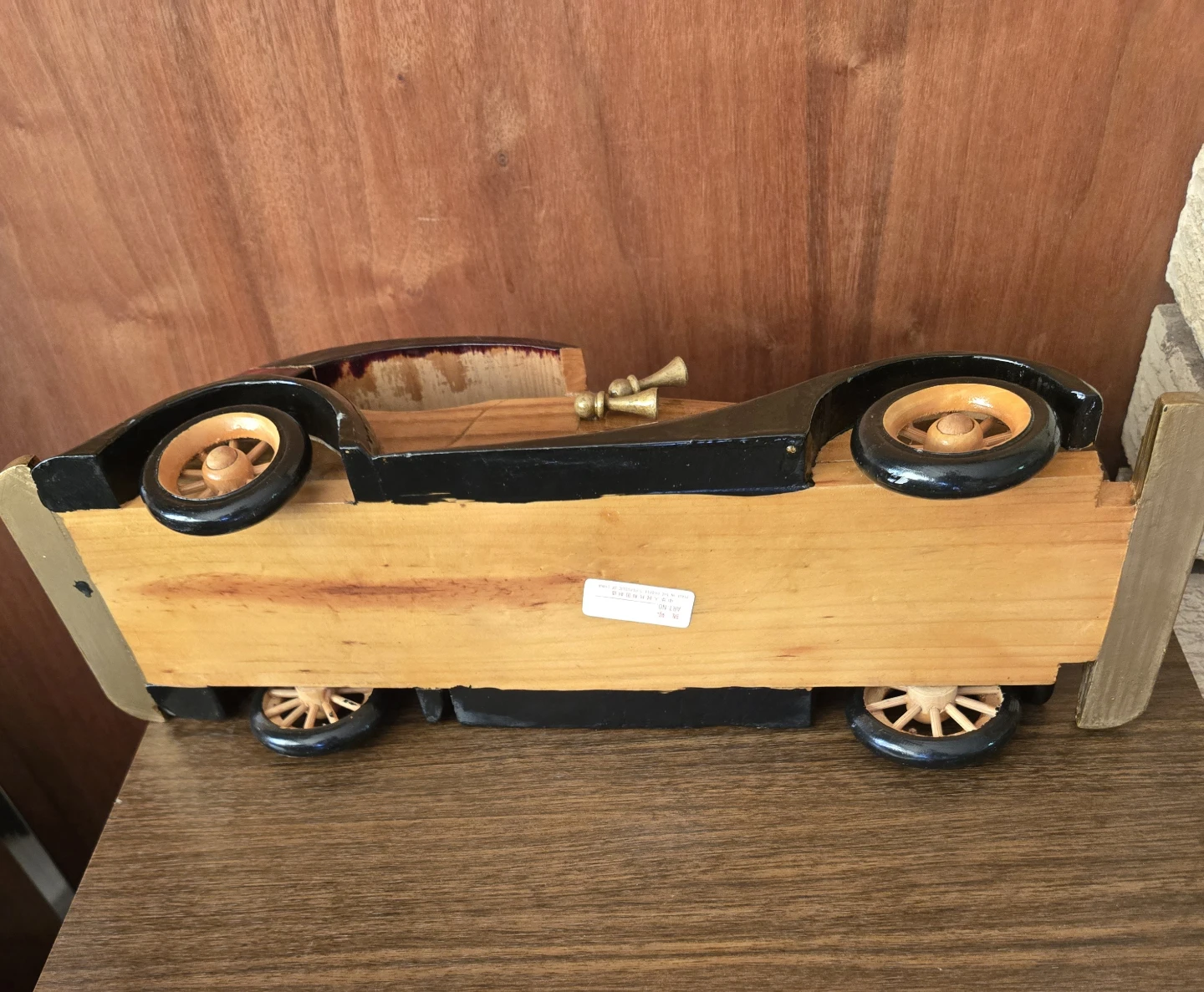 Vintage Wooden Toy Car - photo 4