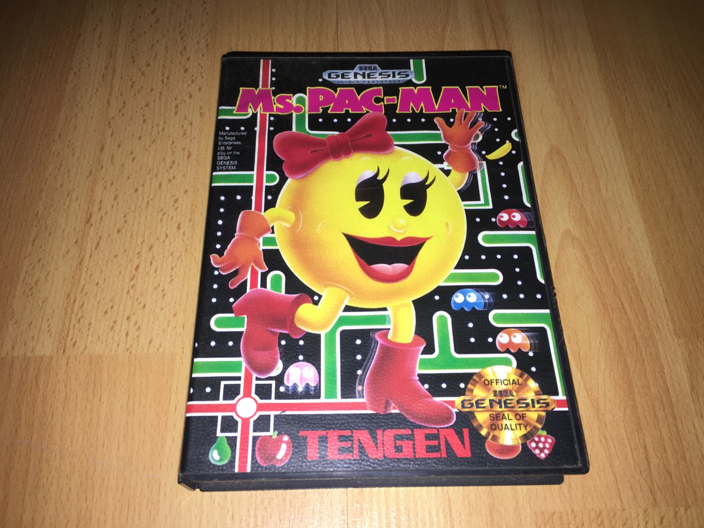 Ms. Pac-Man Sega Genesis Game Cartridge
