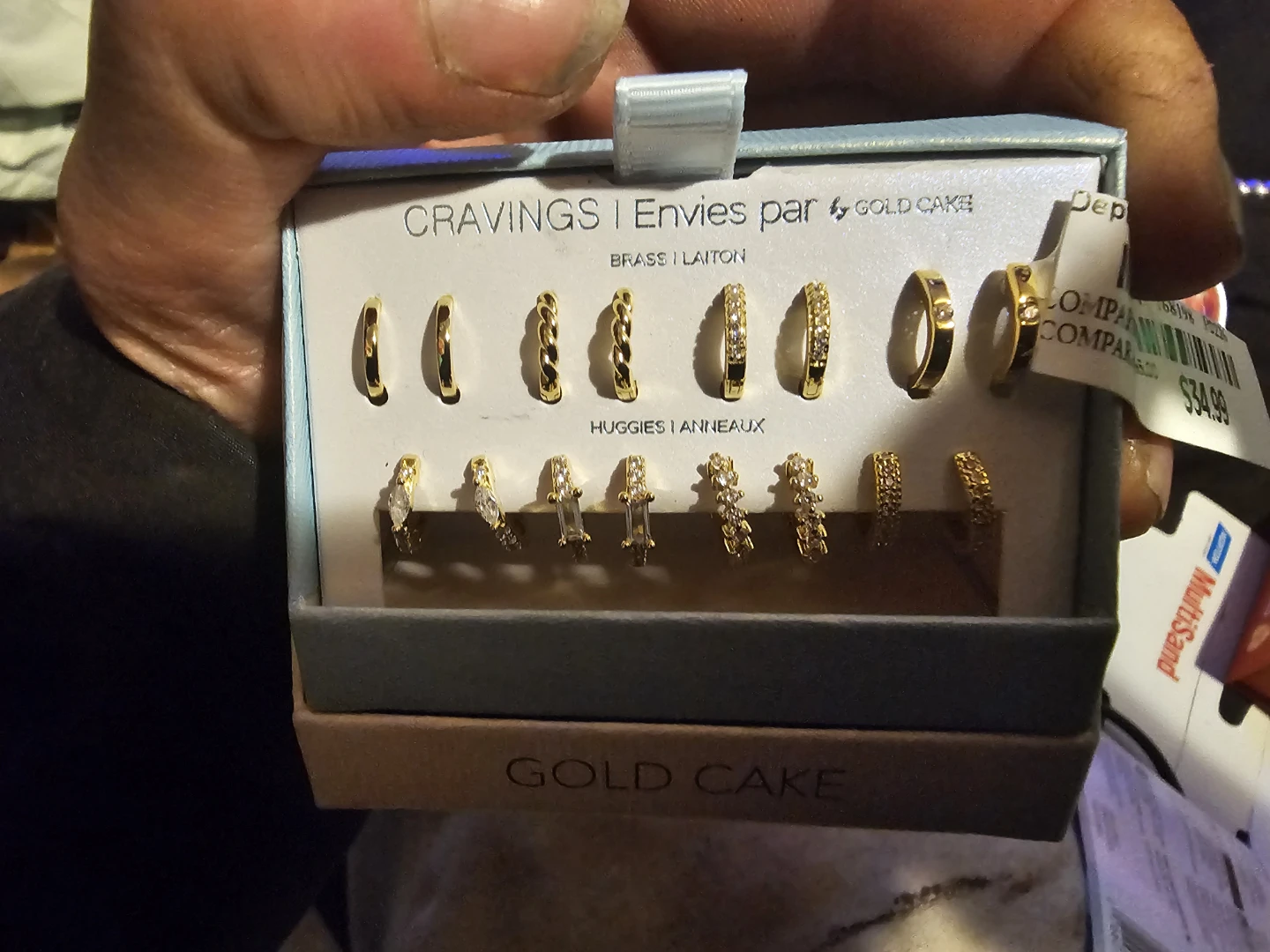 Gold Cake 12-Piece Huggie & Hoop Earring Set
