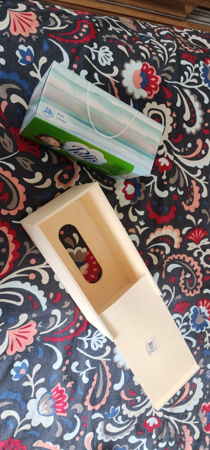 Wooden tissue box - photo 2