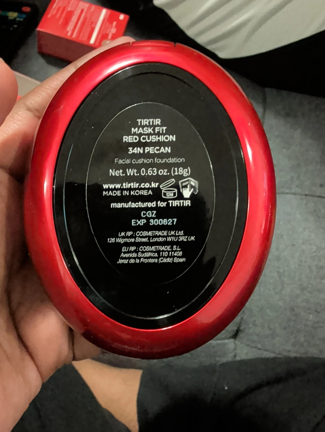 Tirtir Mask Fit Red Cushion Foundation 34N Pecan