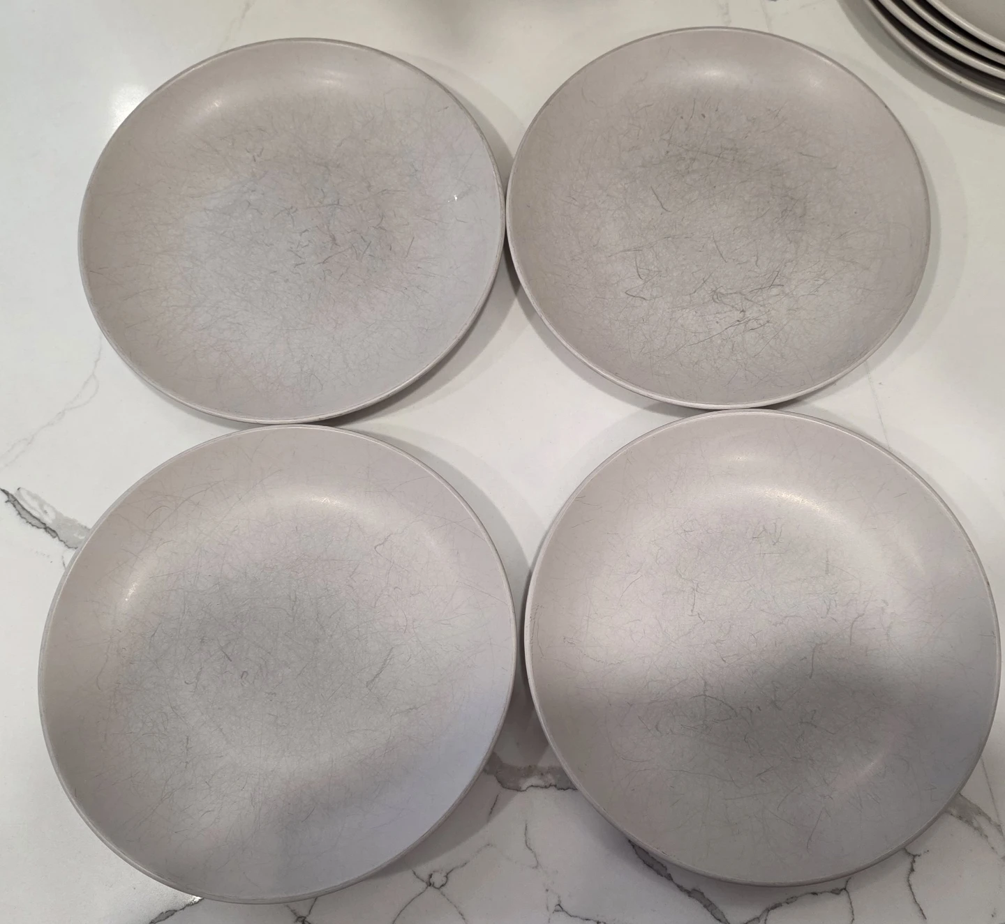 Set of 4 Grey Ceramic Bowls - photo 4