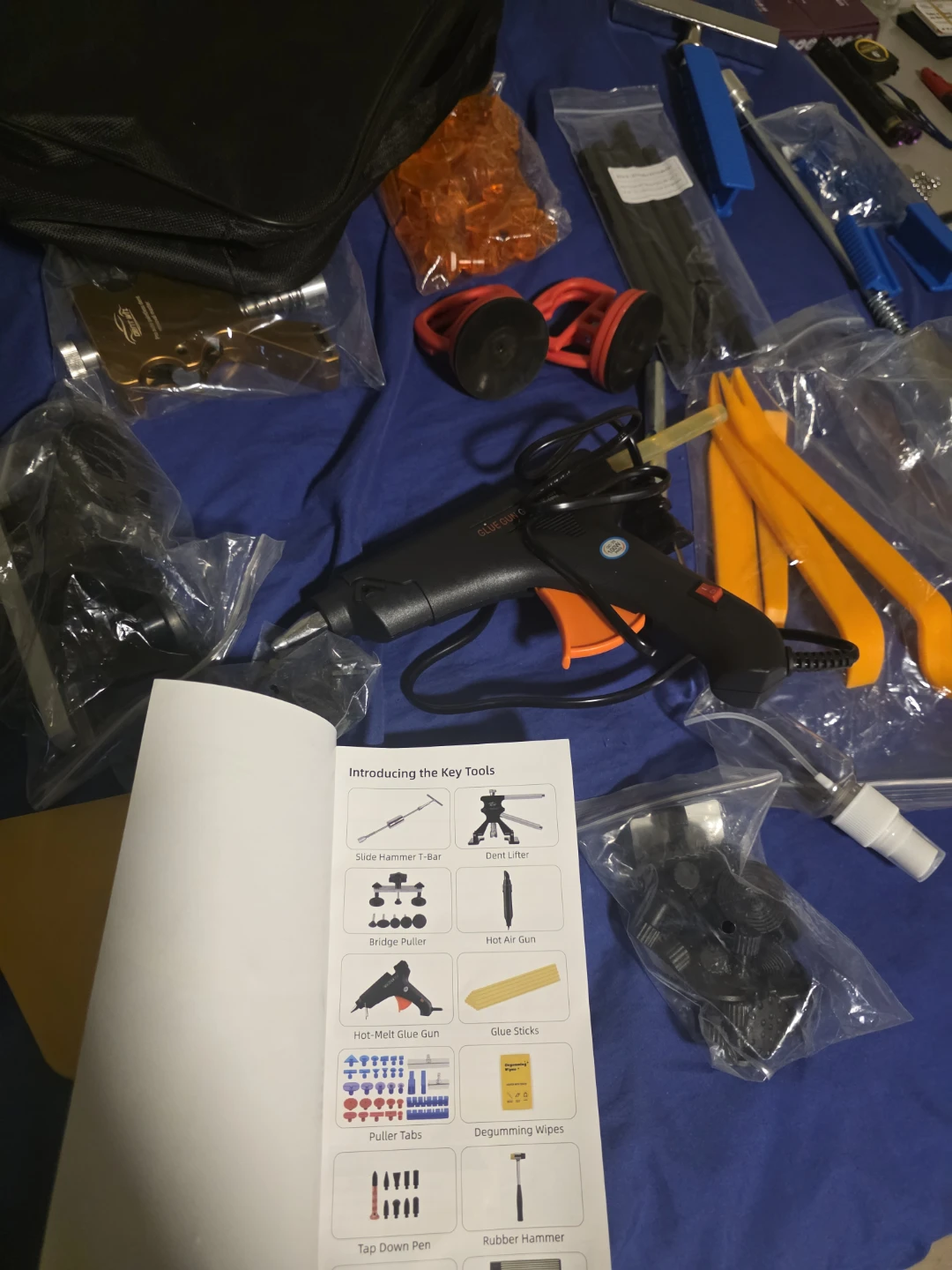 Car dents repair kit with instructions