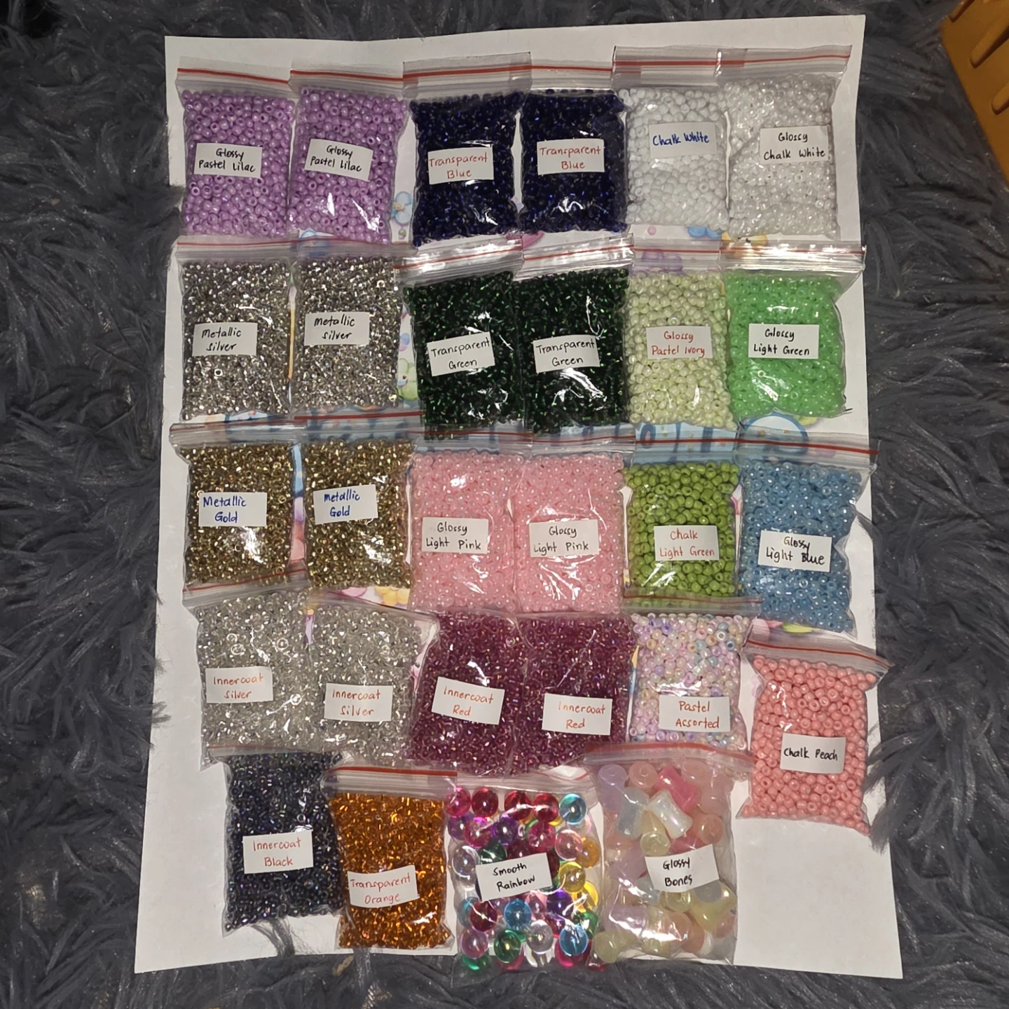 Assorted Craft Beads Lot