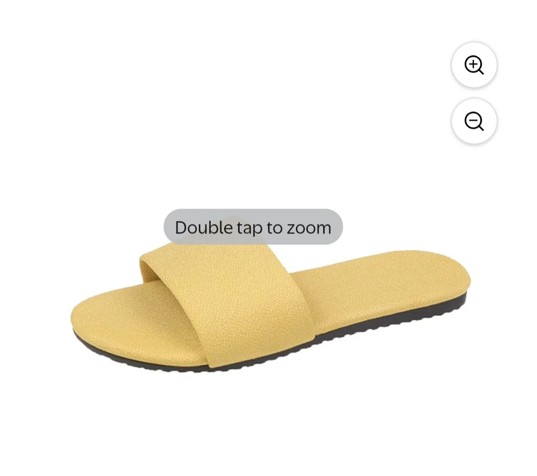Yellow Slide Sandals Size 37