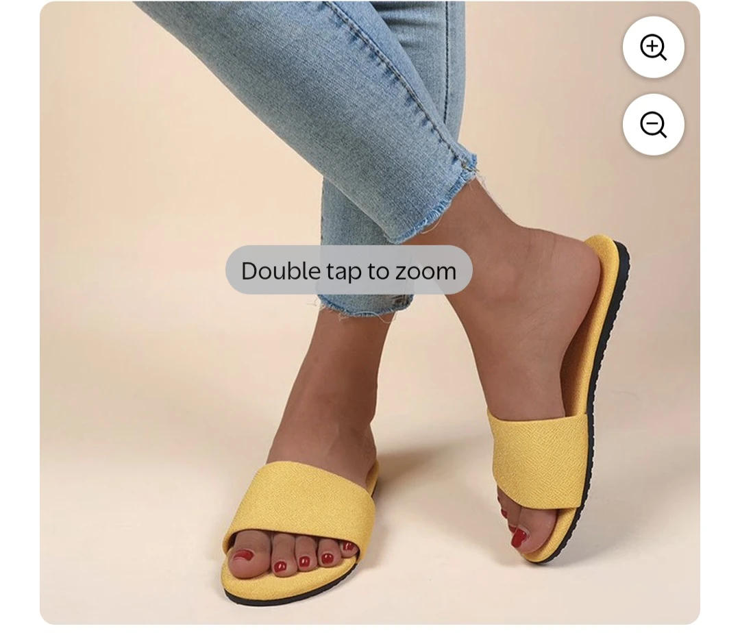 Yellow Slide Sandals Size 37 - photo 3
