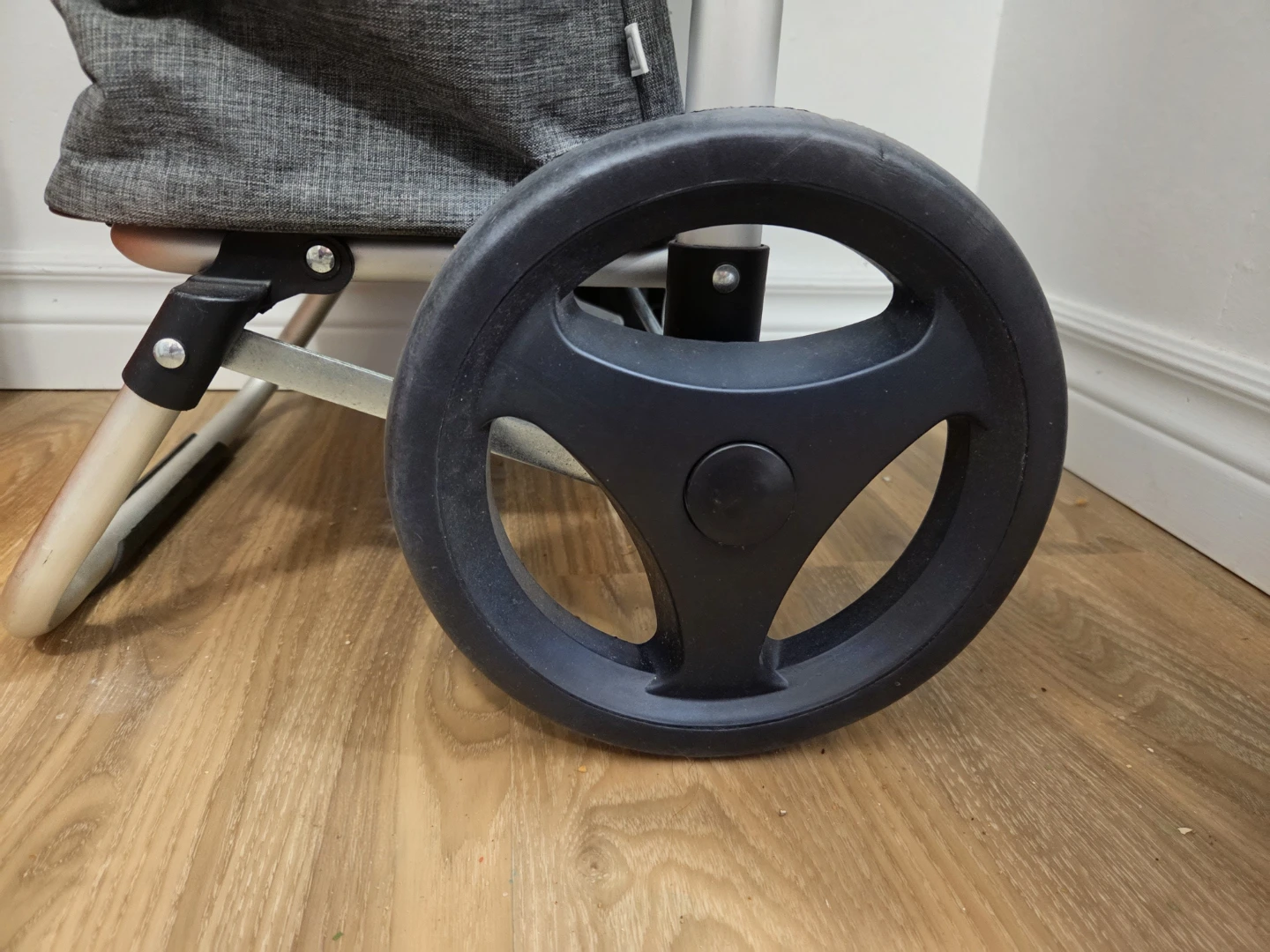 Insulated Rolling Shopping Cart with Large Wheels - photo 4