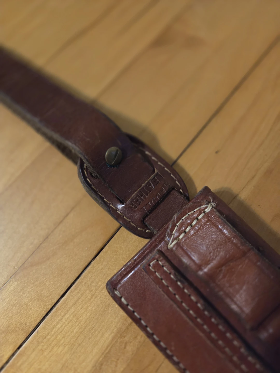 Vintage Leather shotgun shell Belt Holder - photo 3