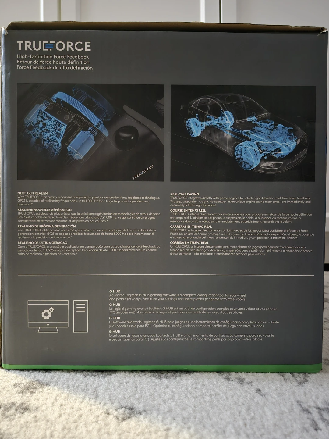 Logitech G923 TRUEFORCE Racing Wheel and Pedals for Xbox/PC - photo 4