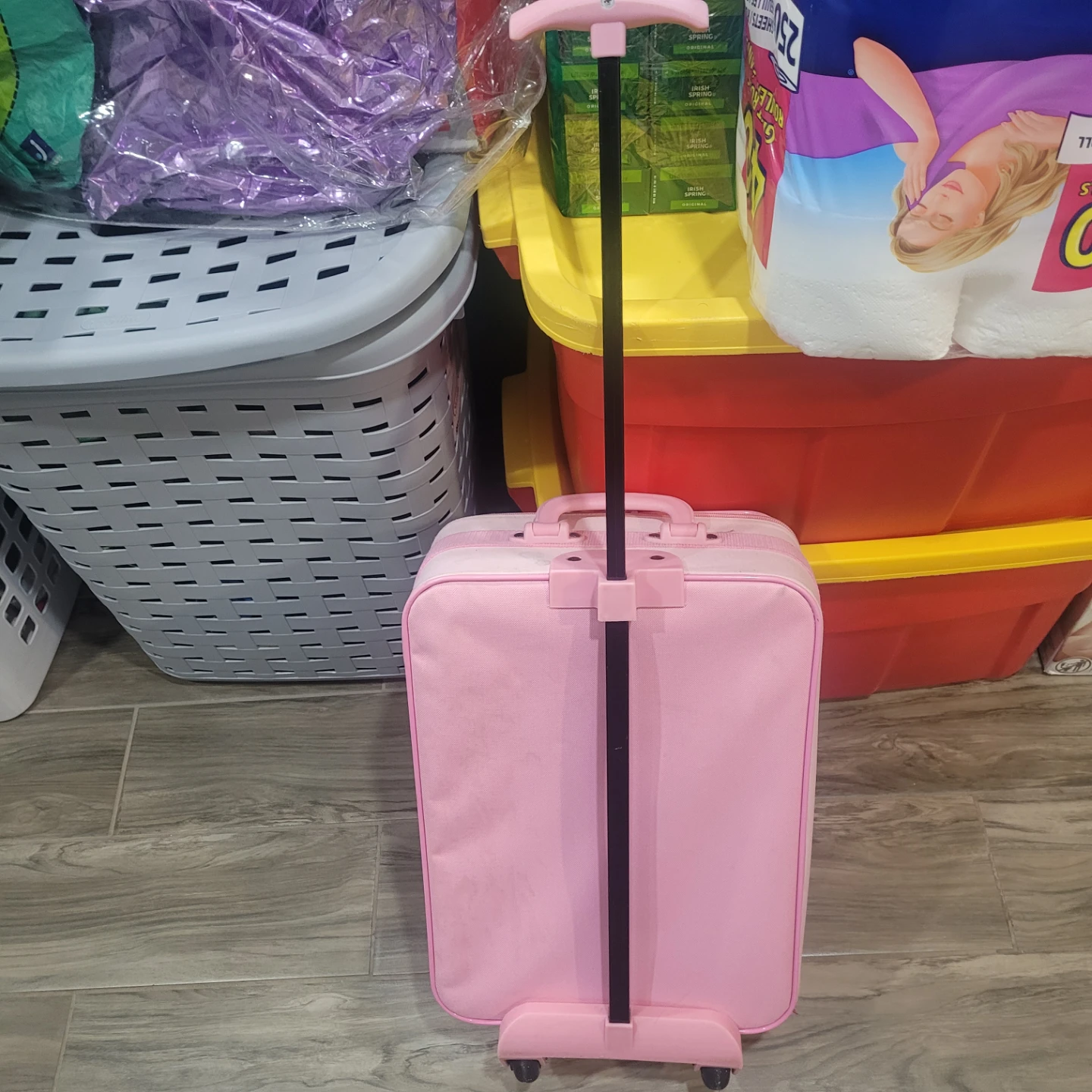 Kids' Pink Cinderella Rolling Luggage - photo 2