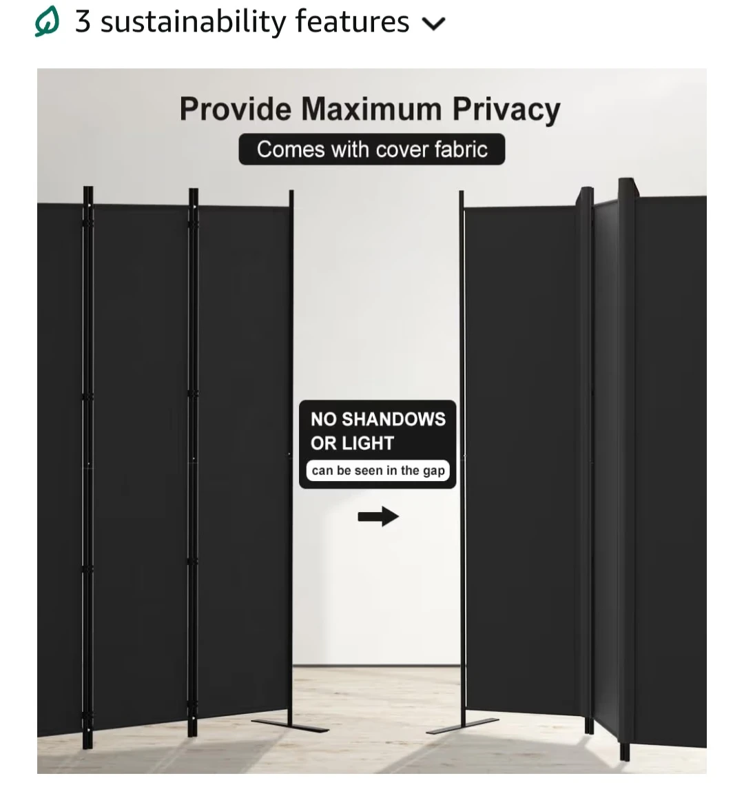 Moving sale-6 Panel Freestanding Room Divider Screen - photo 3
