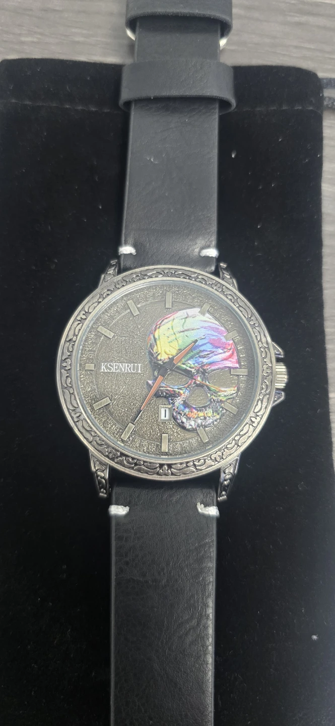 KSENRUI Watch with Skull Dial