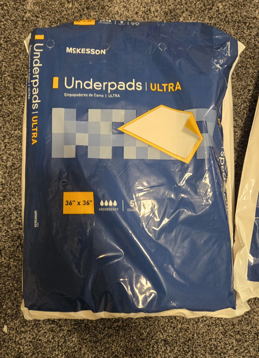 McKesson Underpads ULTRA 36" x 36" (5 Count) - photo 2