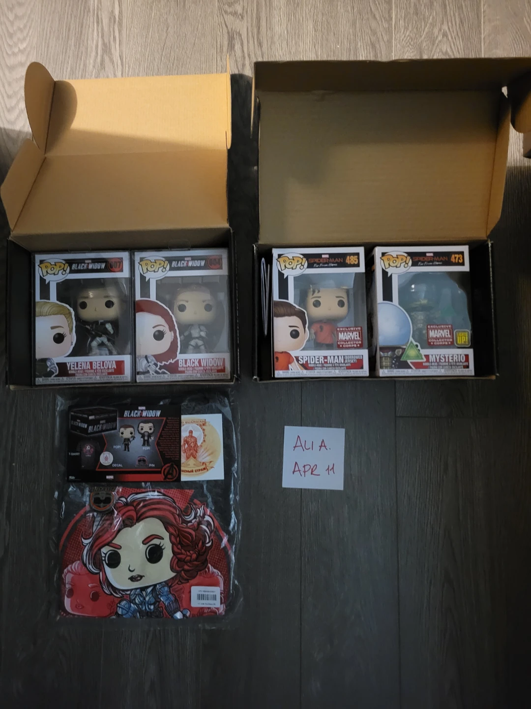 Marvel Collector Corps Mystery Boxes - Black Widow & Spider-Man