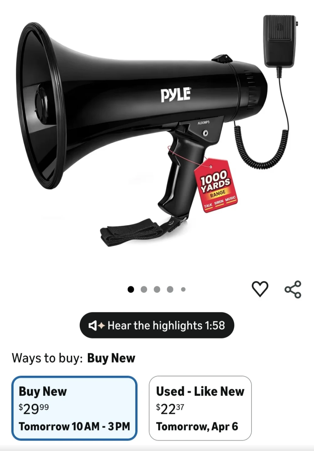 Pyle Megaphone with Microphone