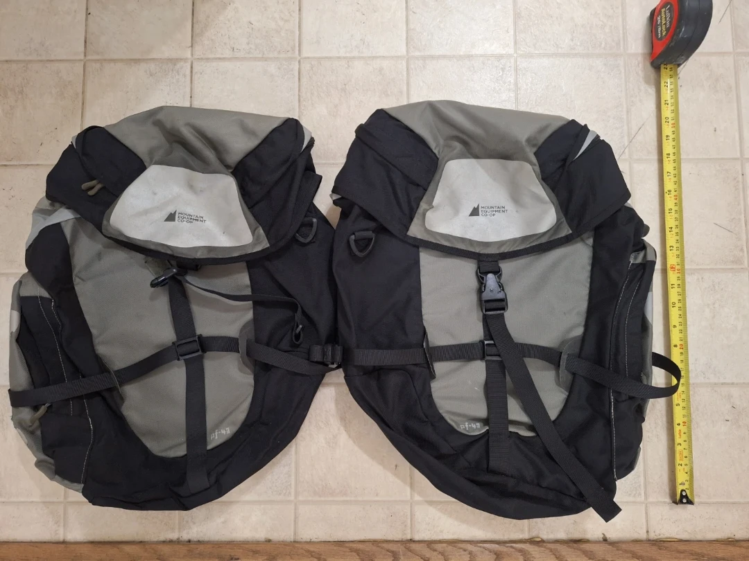 2 × MEC bike Panniers