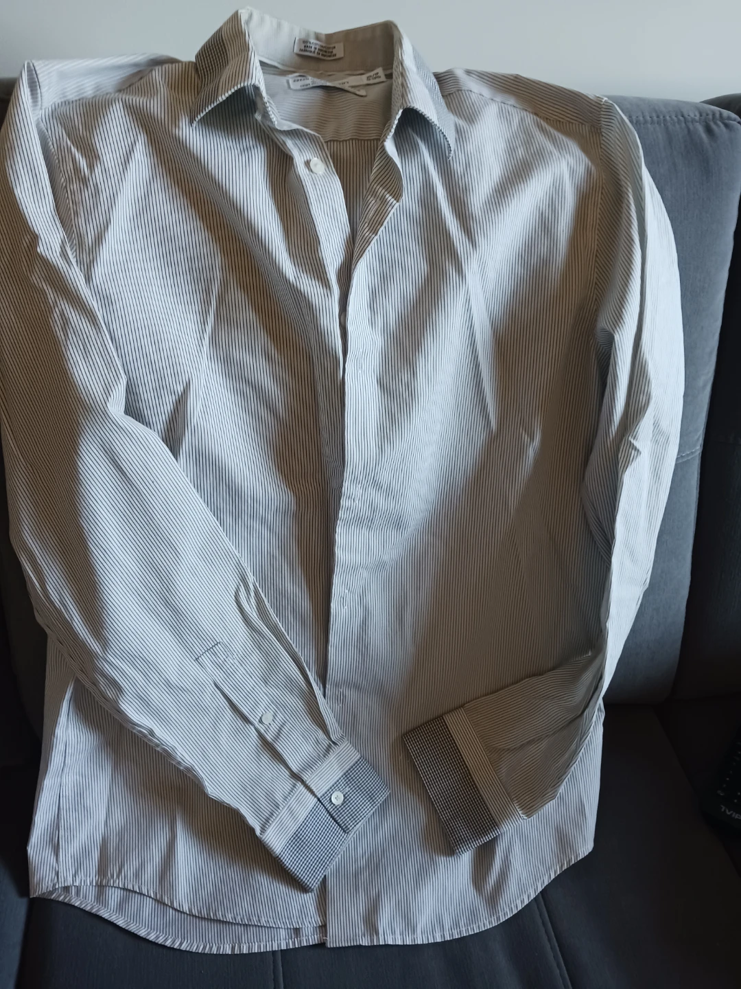 Calvin Klein Men's Striped Button-Up Shirt XS - photo 4
