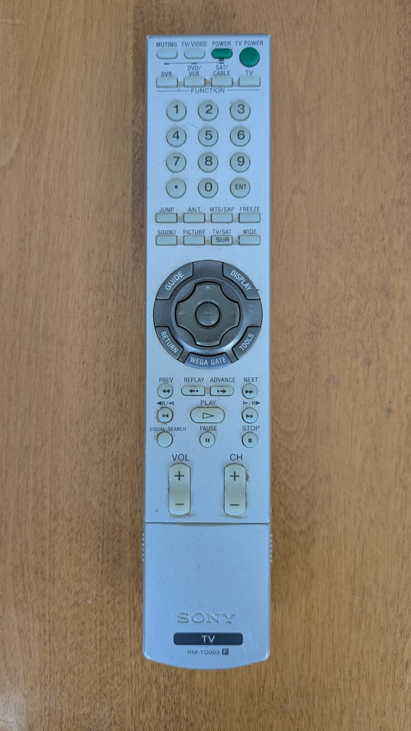 Sony RM-YD003 TV Remote Control