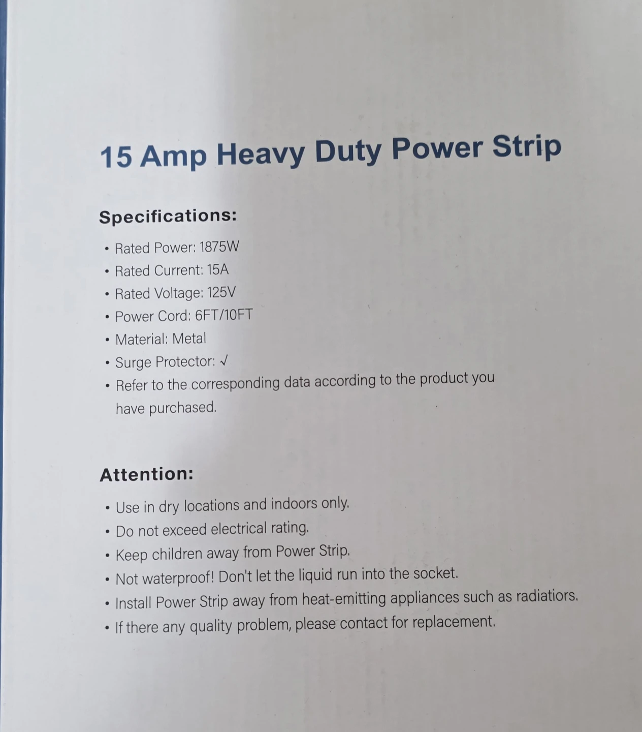 Duty Power Strip - Yellow - photo 3