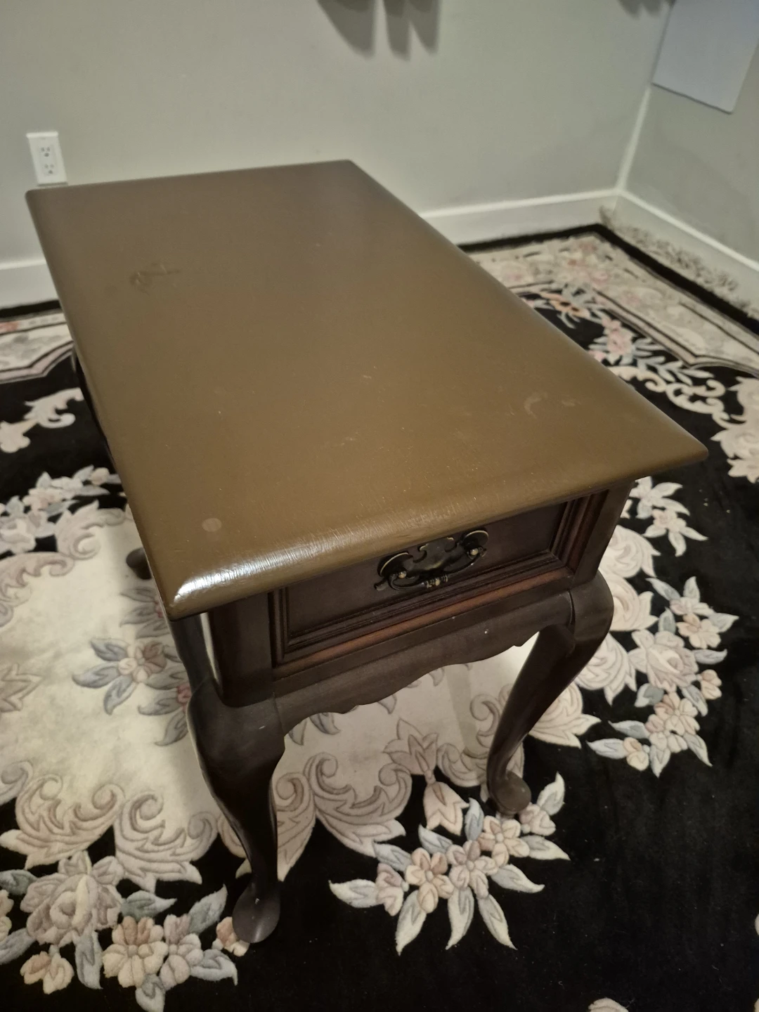 Vintage End Table with Drawer