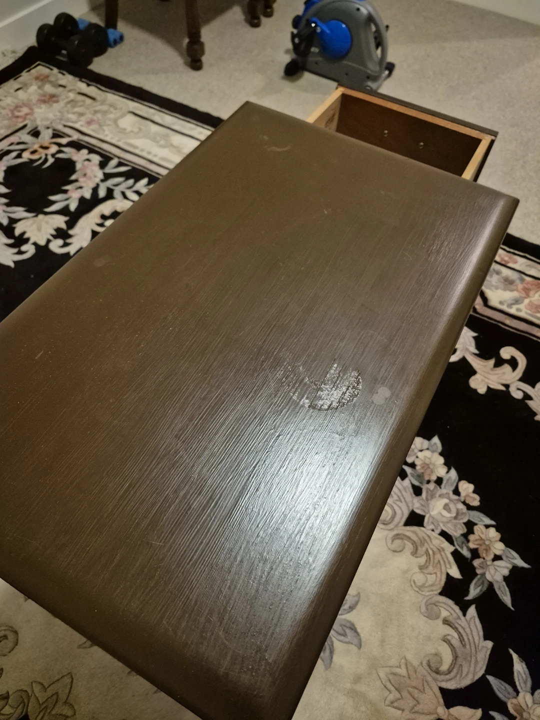 Vintage End Table with Drawer - photo 3