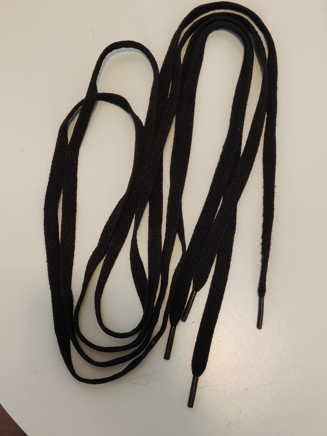 Black and White Shoelaces - Flat Laces - photo 3