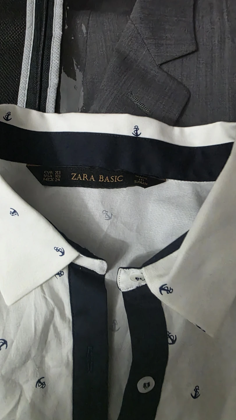 Zara Basic Women's Anchor Print Shirt - XS - photo 3