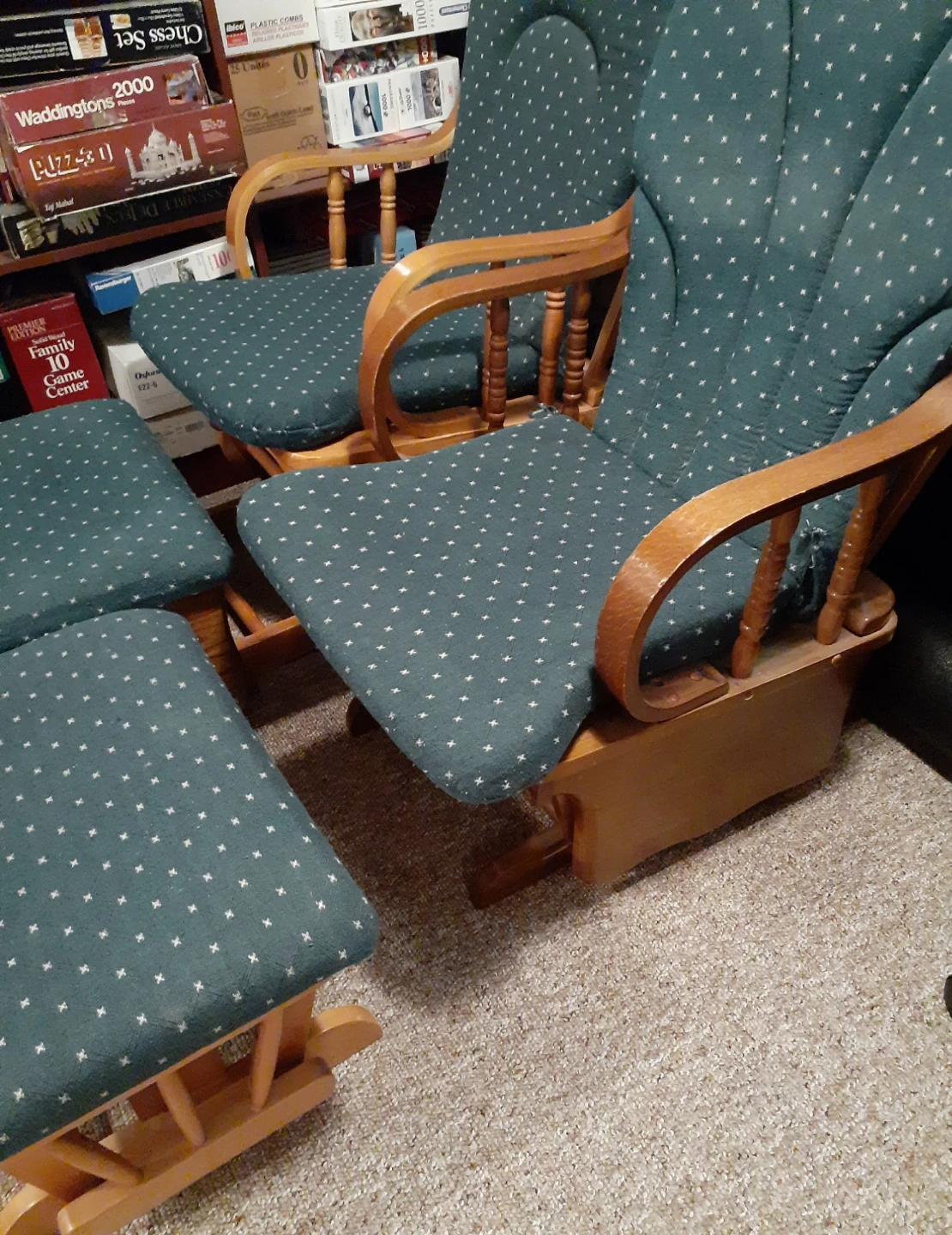Glider Rocker Chair and Ottoman Set (price per set) - photo 2