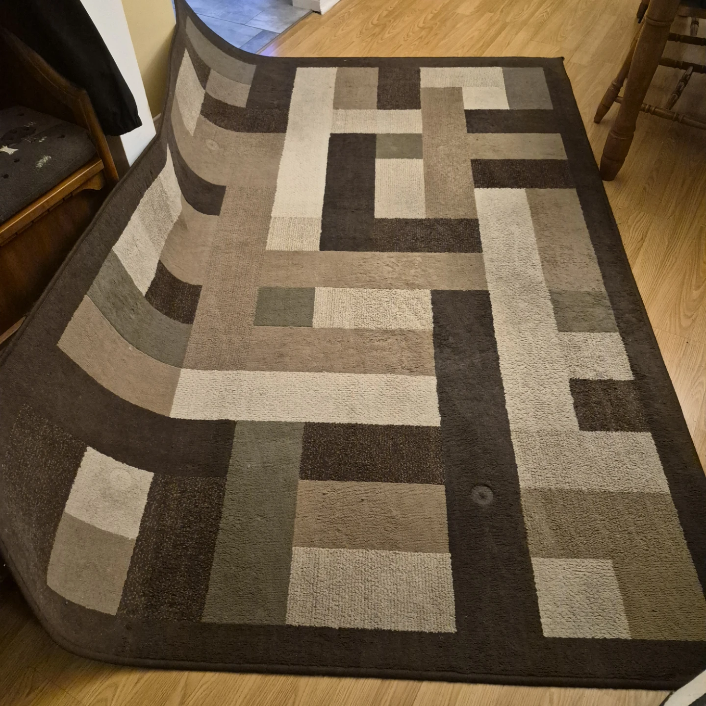 Used Area Rug - Geometric Pattern - photo 2