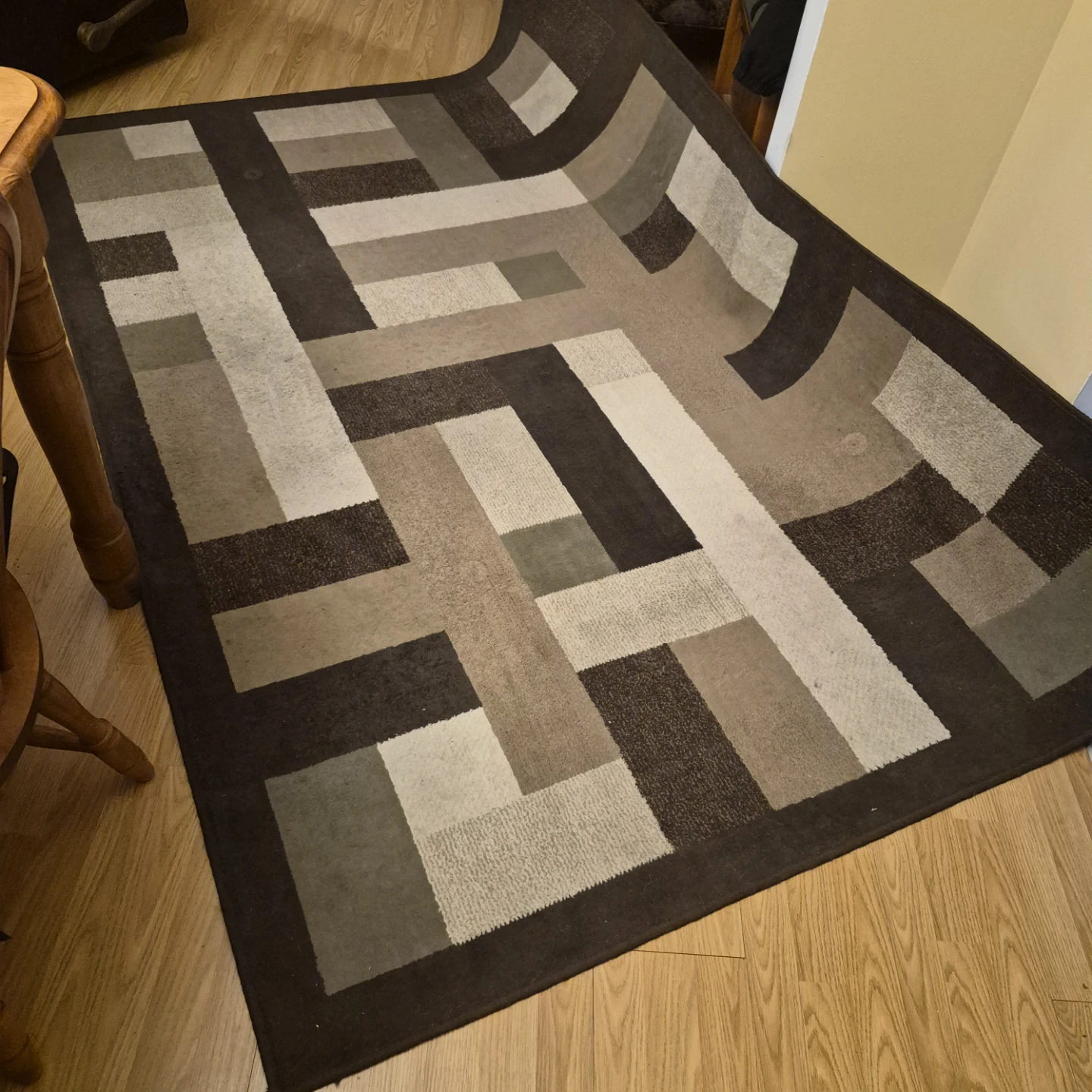 Used Area Rug - Geometric Pattern - photo 3