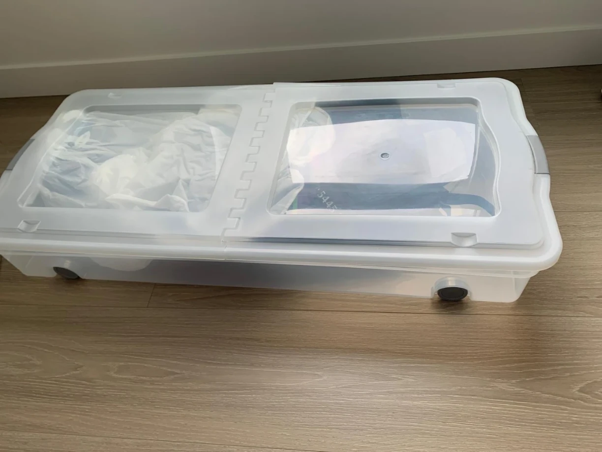 Clear Storage Bin with Lid