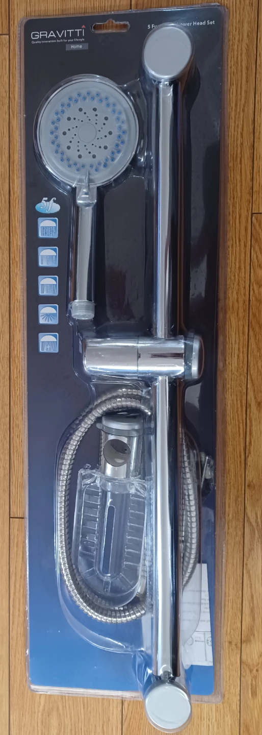 Gravitti 5 Function Shower Head Set