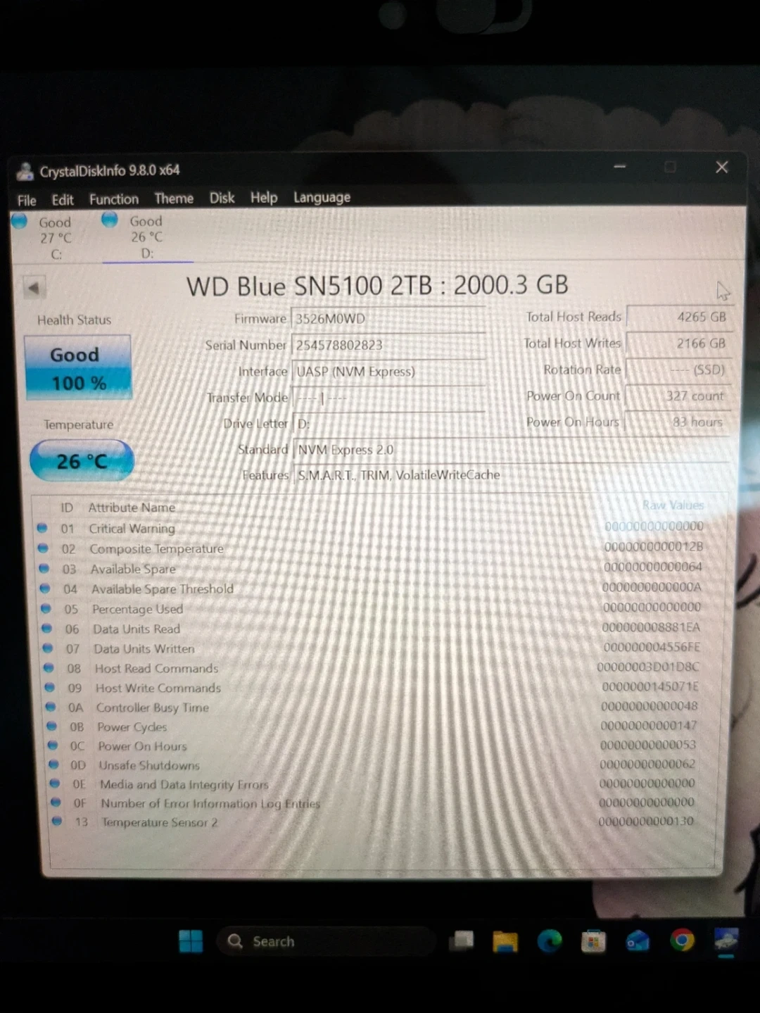WD Blue SN5100 2TB NVMe SSD - photo 2