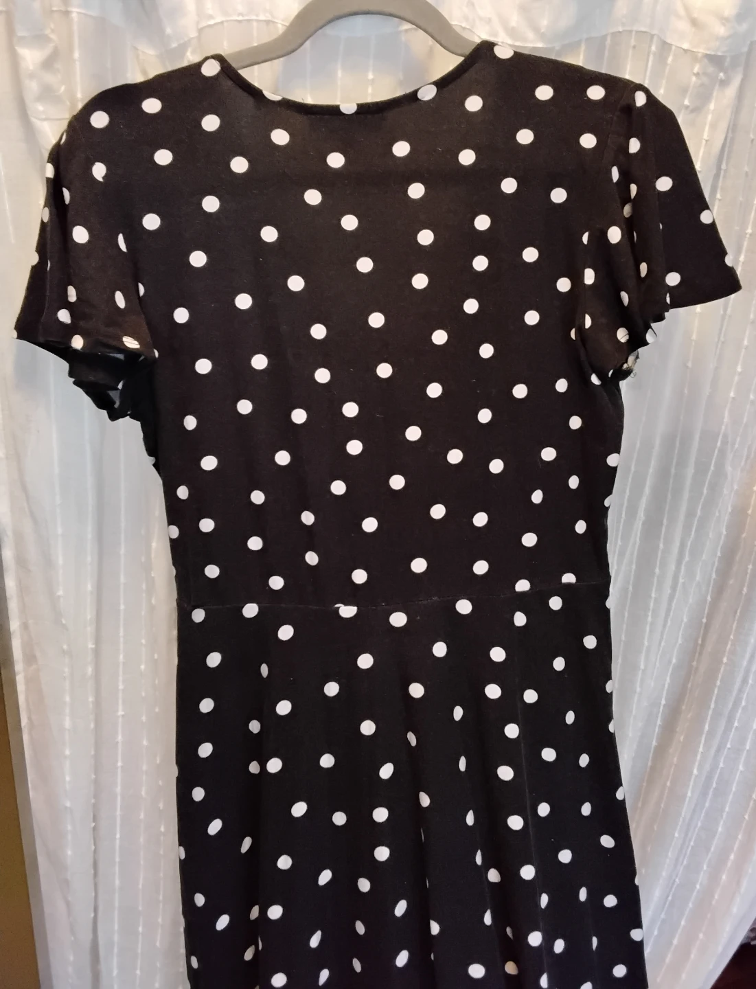 Lily Morgan Black Polka Dot Wrap Dress - photo 3