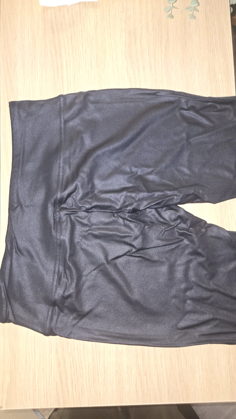 (NEW) Black Faux Leather Leggings - Medium