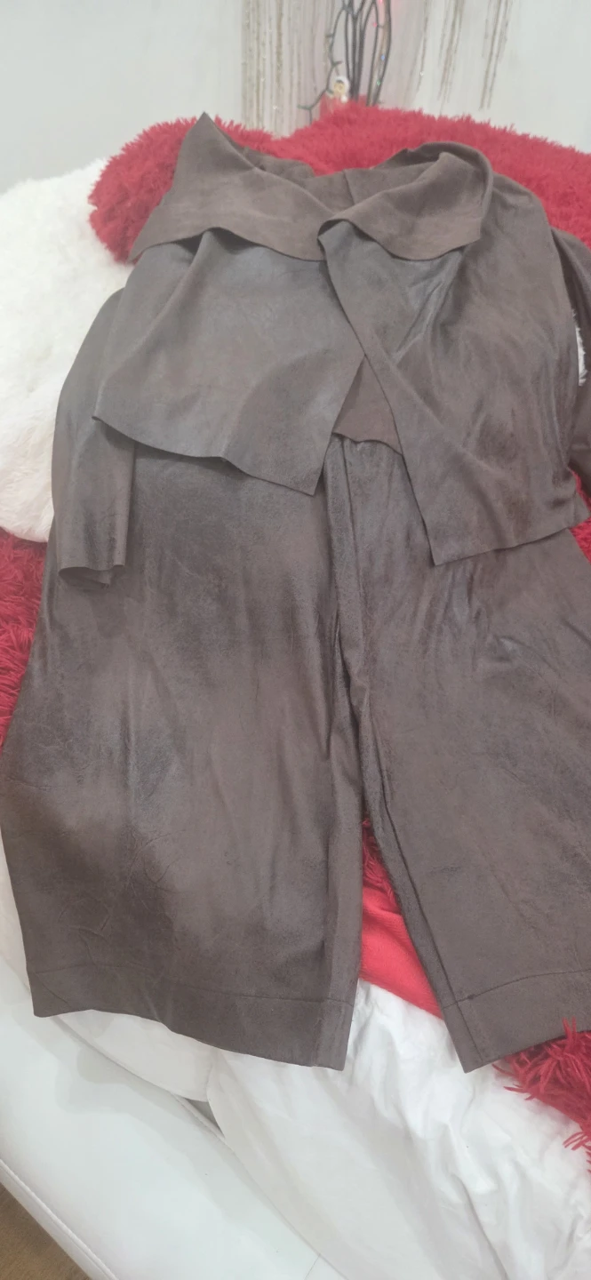 Brown Faux Suede Outfit