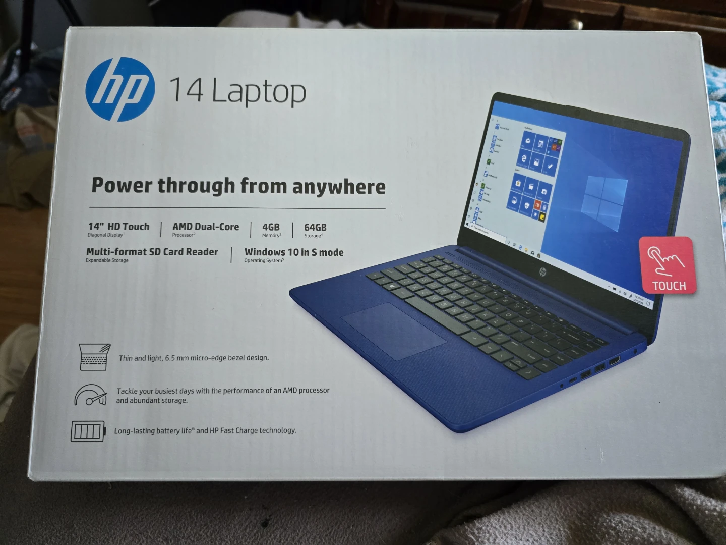 HP 14" Laptop - Blue
