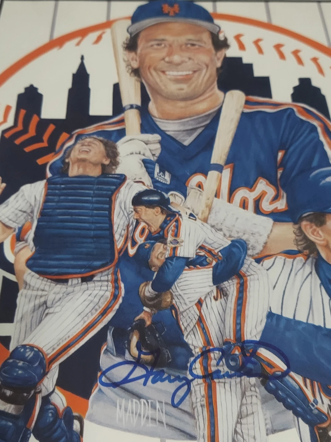 Gary Carter Mets Hall of Fame Induction Framed Print - photo 2