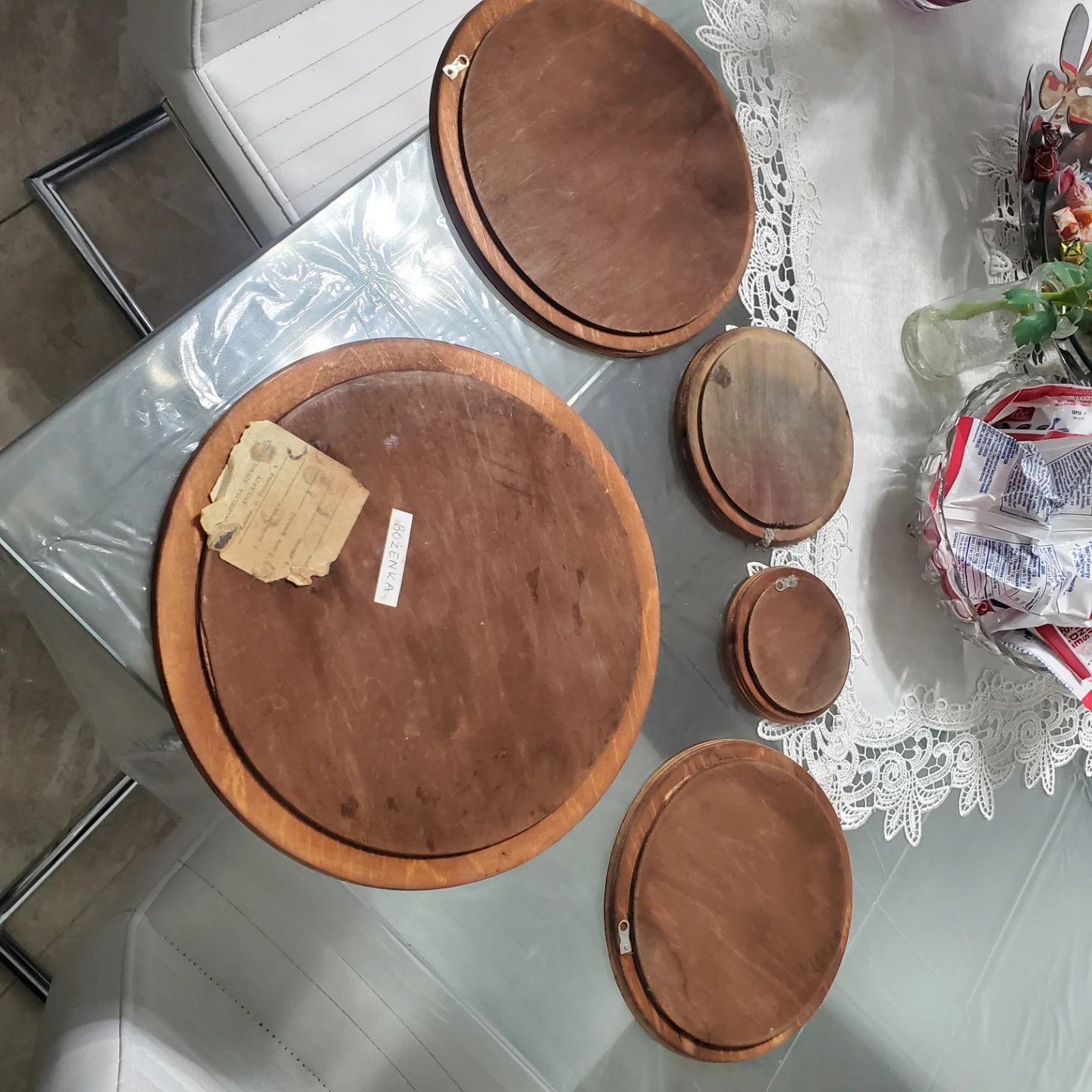 Bożenka Wooden Decorative Plate Set - photo 4