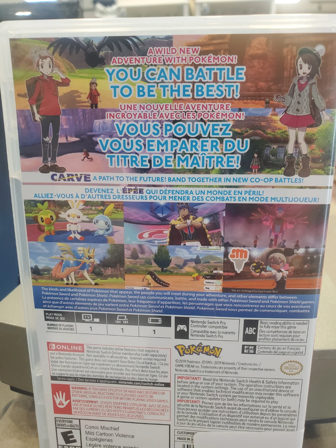Nintendo Switch Pokemon Sword Game - photo 2