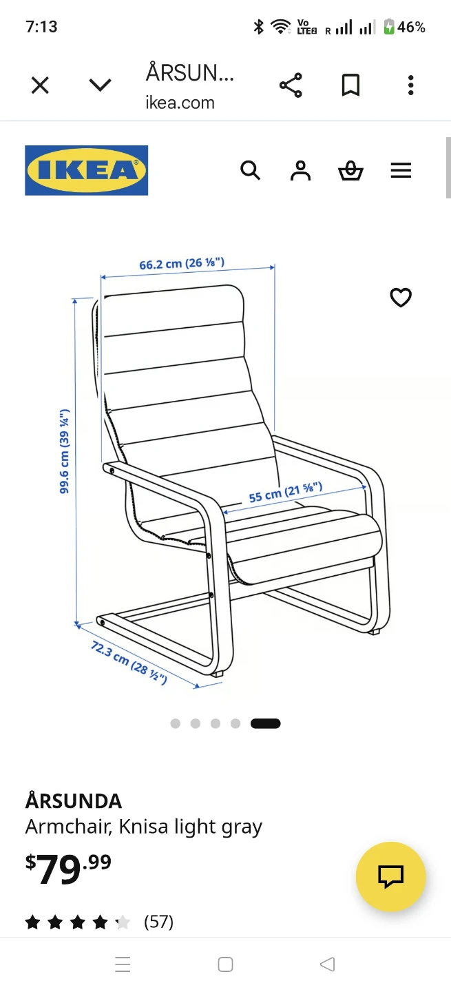Pair of  IKEA ASUNDA Armchairs Excellent Condition - photo 2