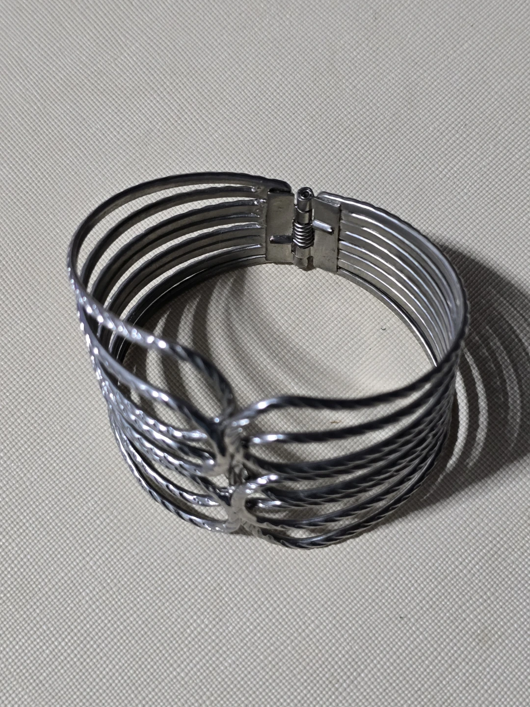 Silver Tone Multi-Strand Cuff Bracelet - photo 2