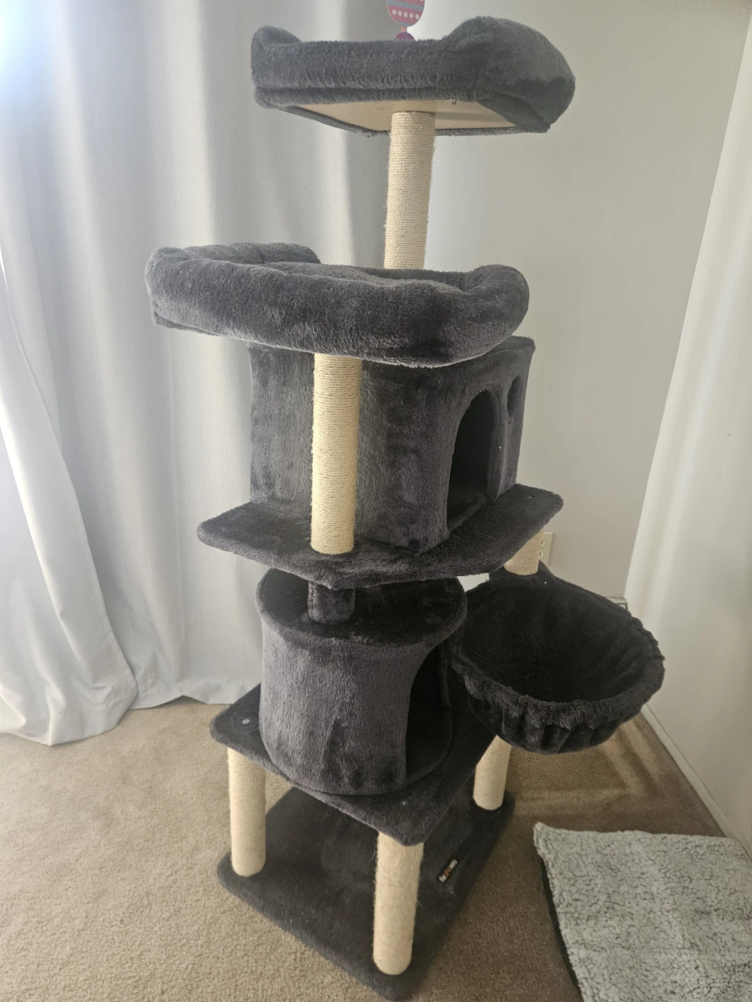 Dark Grey Multi-Level Cat Tree Condo - photo 2