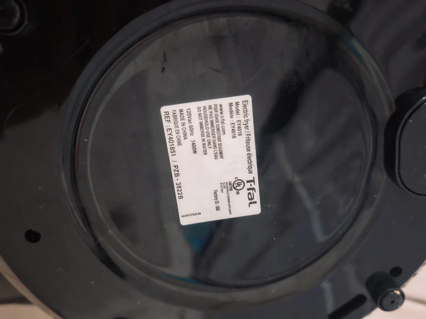 T-fal Electric Fryer/Air Fryer EY4018 - photo 4
